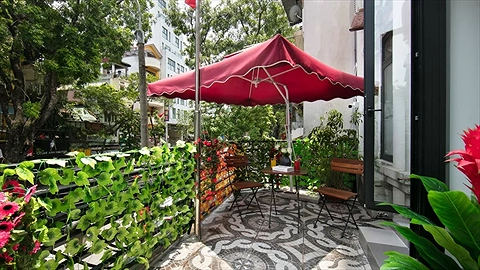 Ban công tại phòng nghỉ
