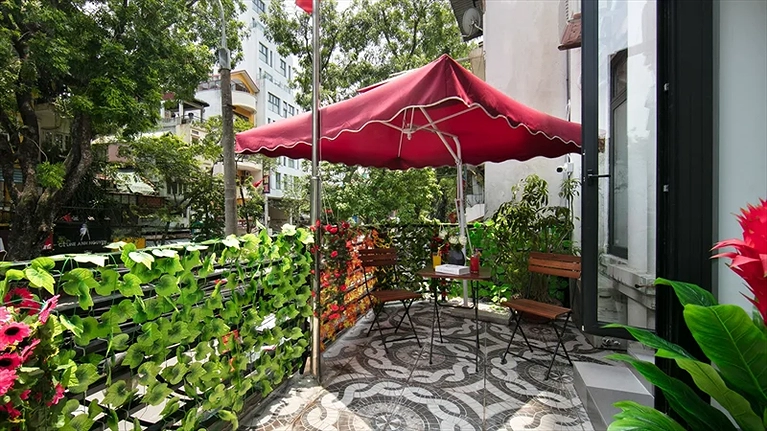 Ban công tại phòng nghỉ