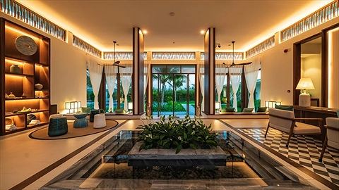 Không gian tại sảnh lễ tân với thiết kế sang trọng