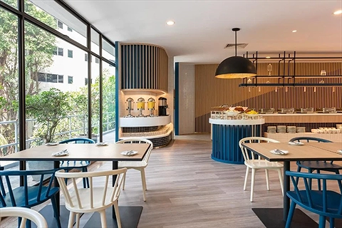 Thiết kế Cafe với màu sắc tươi mới