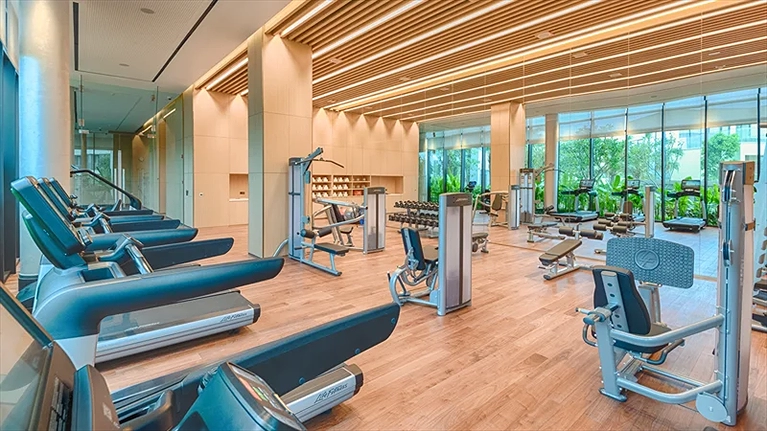 Phòng tập Gym đầy đủ dụng cụ