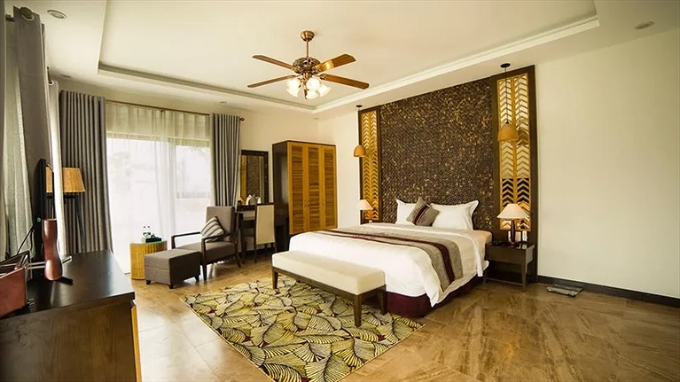 Phòng nghỉ bên trong căn villa