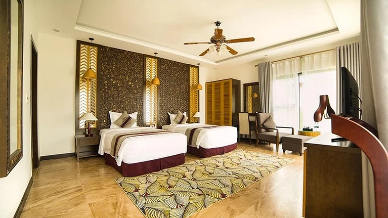 Phòng nghỉ bên trong căn villa