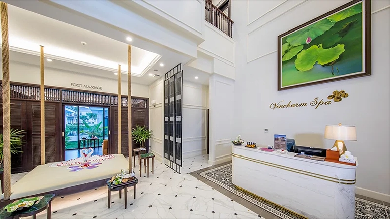 Quầy đón tiếp khách tại Spa