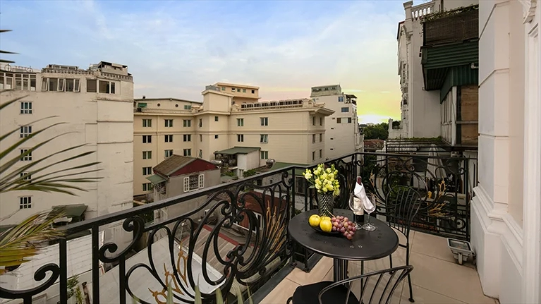 Ban công tại phòng Executive Premium