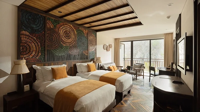 Phòng Deluxe Room Garden/Moutain view khu Khách sạn mới