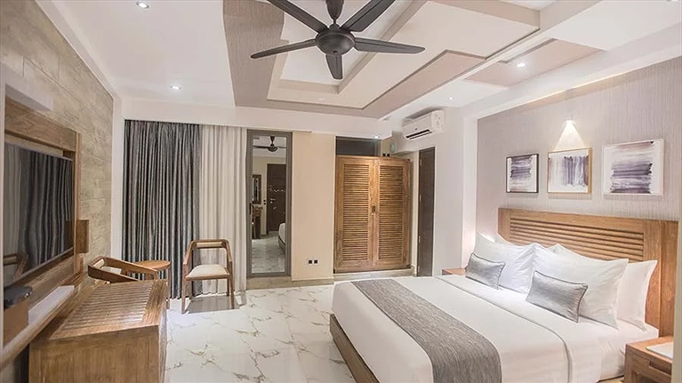 Phòng được thiết kế rộng rãi, thoải mái