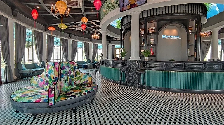 Sảnh lễ tân Khu Villa Kim Liên