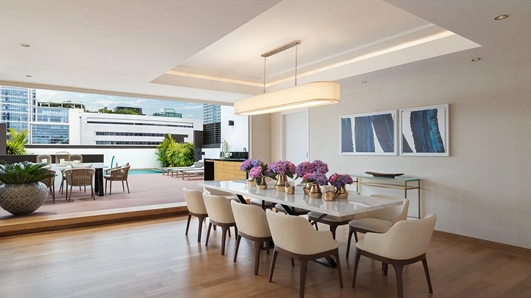 Không gian mở ngập tràn ánh sáng