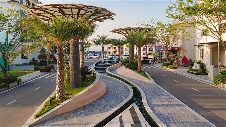 Lối đi vào khu nghỉ dưỡng