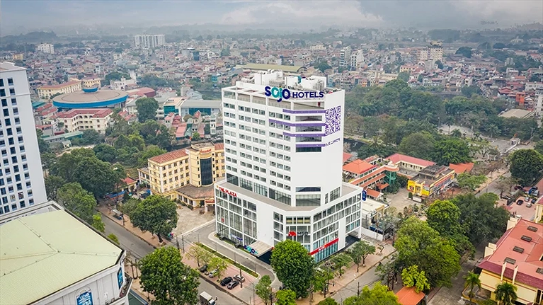Khách sạn SOJO Bắc Giang tọa lạc tại trung tâm thành phố