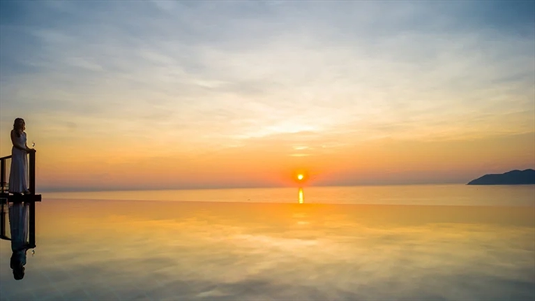 Nơi ngắm những tia nắng mặt trời nơi chân trời