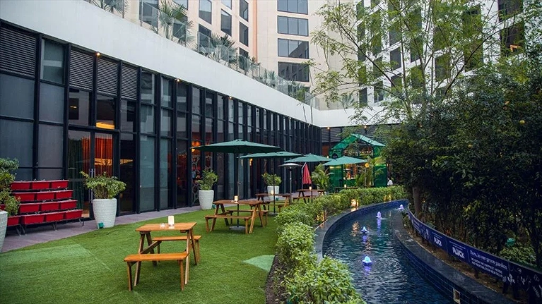 Khu vực ngoại cảnh khách sạn