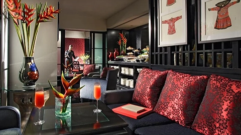 Khu vực nghỉ chân thưởng thức các món nước