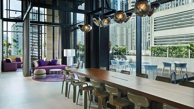 Khu vực nghỉ chân, thưởng thức các món ăn nhẹ