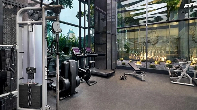 Không gian phòng tập GYM