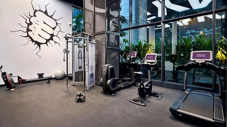 Không gian phòng tập GYM