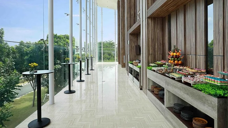 Khu vực quầy buffet đẹp mắt