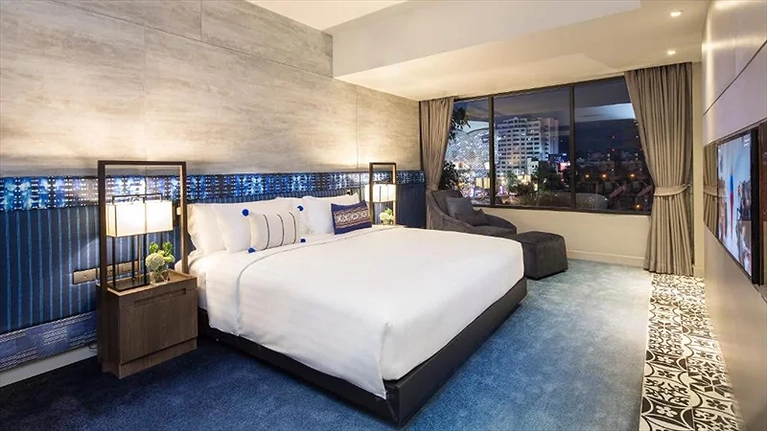 Không gian phòng rộng rãi, thoải mái