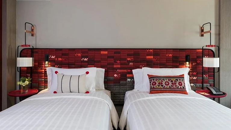 Phòng với 2 giường đơn phù hợp nhu cầu sử dụng