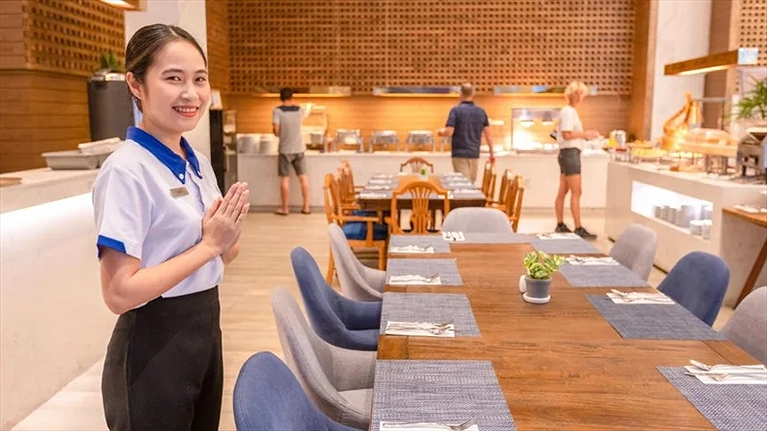 Không gian dùng bữa Buffet