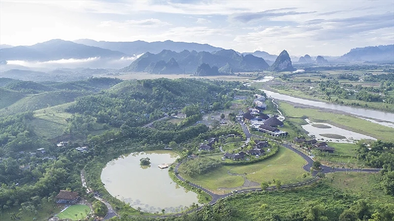 Toàn cảnh Khu nghỉ dưỡng từ trên cao