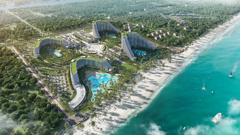 Toàn cảnh khu nghỉ nhìn từ trên cao