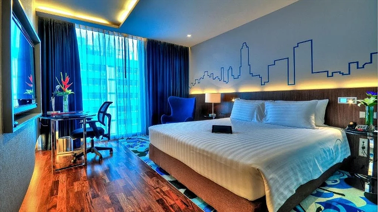 Không gian phòng rộng rãi, thoải mái