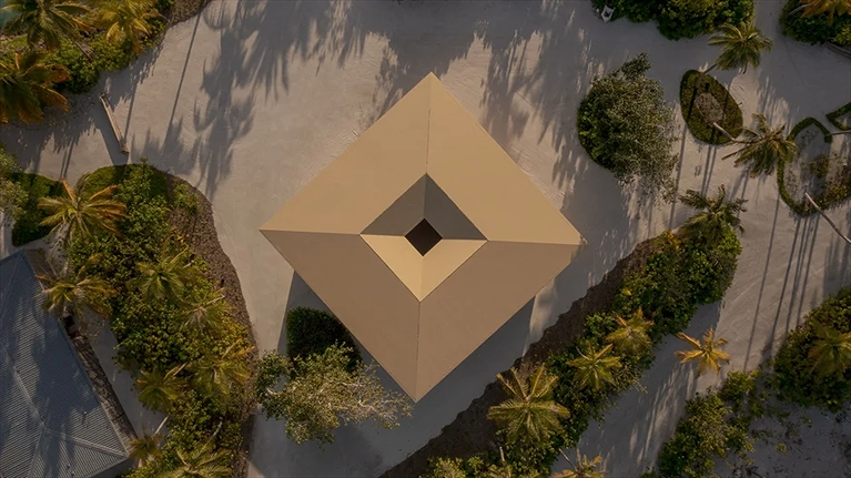 Không gian kết hợp nghệ thuật kiến trúc và ánh sáng