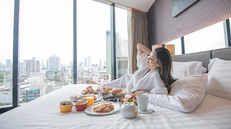 Thư giãn và ngắm nhìn quang cảnh ấn tượng