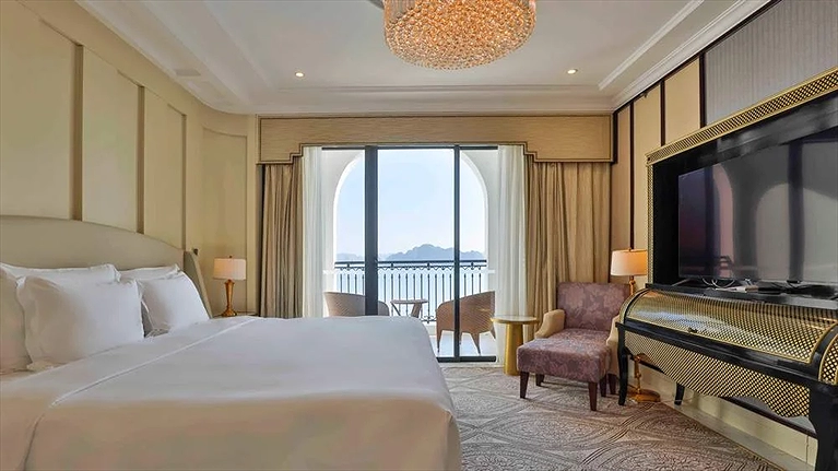 Màu sắc phòng ngủ trang nhã dễ chịu