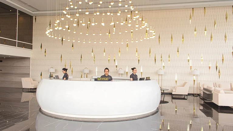 Khu vực sảnh lễ tân