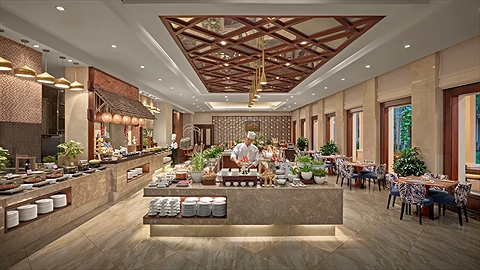 Nhà hàng  Goji Kitchen + Bar phục vụ bữa sáng phong phú