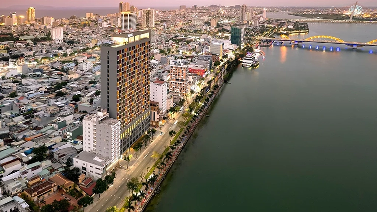 Toàn cảnh khu nghỉ nhìn từ trên cao