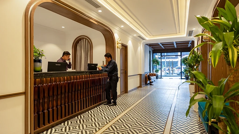 Khu vực sảnh khách sạn