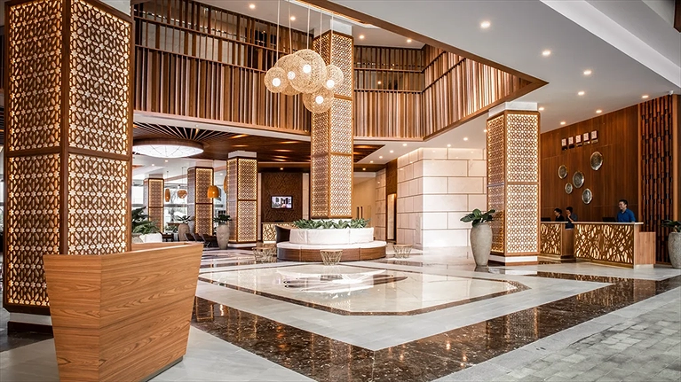 Khu vực sảnh lễ tân