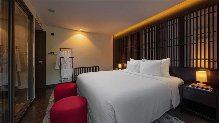 Phòng Silver Pearl với thiết kế hiện đại