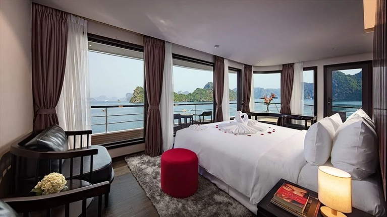 Phòng Onyx Pearl rộng rãi và thiết kế hiện đại