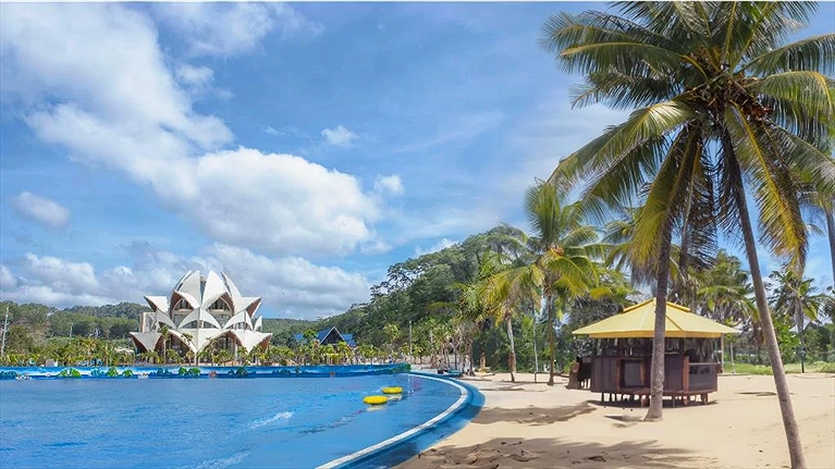 Biển nhân tạo tại khu nghỉ