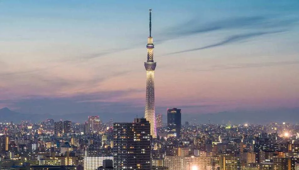 Ngắm nhìn toàn cảnh thành phố Tokyo tuyệt đẹp từ tháp Tokyo Skytree