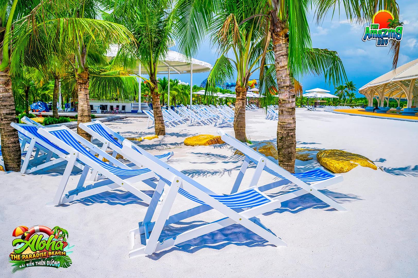 Bãi biển nhân tạo Paradise ngập tràn cát trắng và những con sóng cao 4m huyền ảo