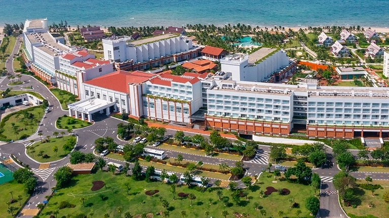 Toàn cảnh khu nghỉ nhìn từ trên cao