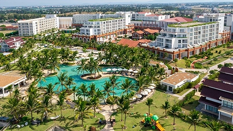 Toàn cảnh khu nghỉ nhìn từ trên cao