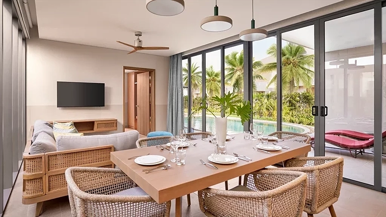 Three Bedroom Duplex Garden Pool Villa