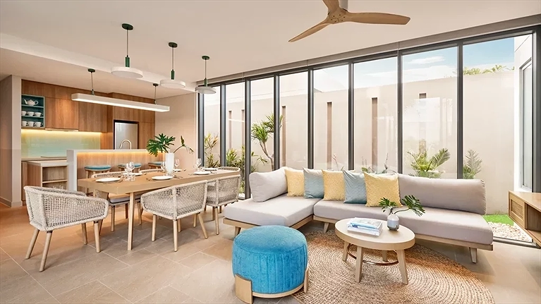 Three Bedroom Duplex Garden Pool Villa