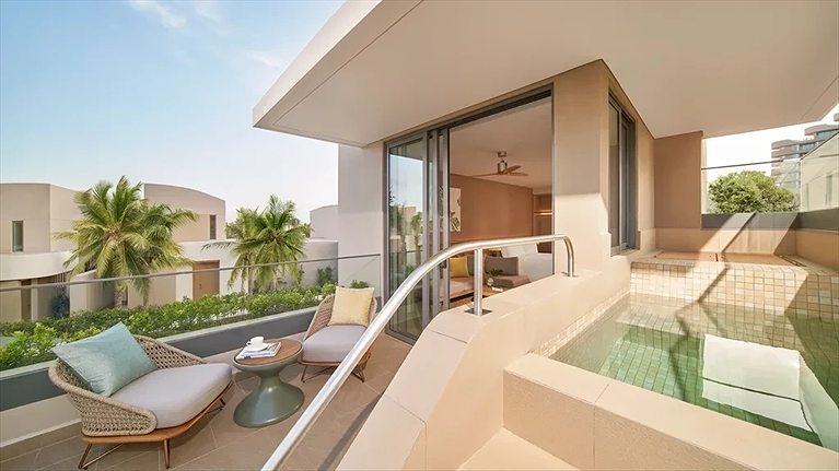 Three Bedroom Duplex Garden Pool Villa