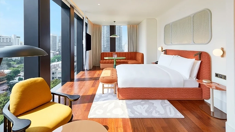 Không gian phòng ngập  tràn ánh sáng