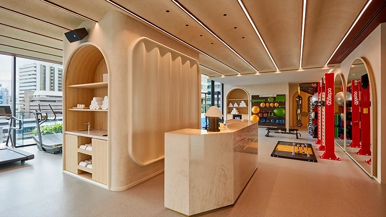 Không gian GYM với các thiết bị hiện đại