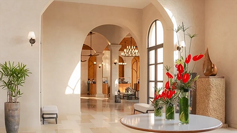 Sảnh lễ tân đón khách