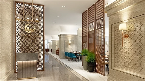 Không gian nhà hàng buffet